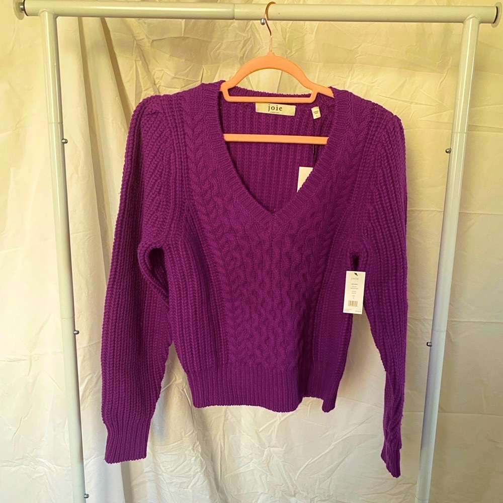 NEW Joie Wool Purple Women's Sweater